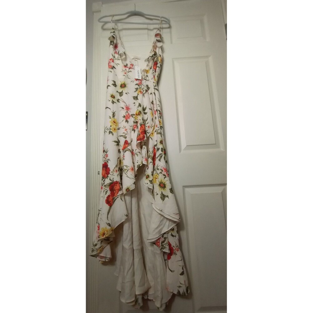 Youmi Kim Floral Maxi Wrap Dress Mu.ti Color  SAIZE s NWT